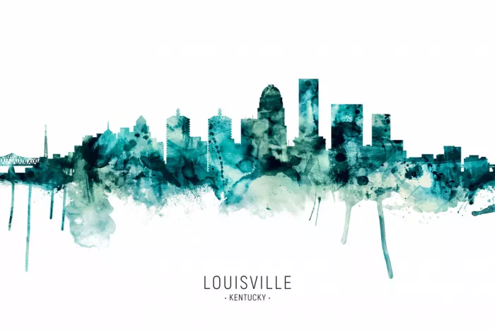 Tompsett, Michael: Louisville Kentucky - Horizonte urbano