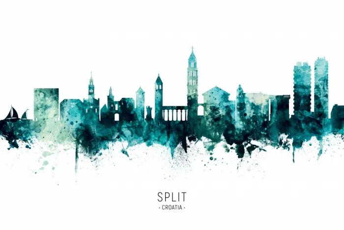 Tompsett, Michael: Skyline di Spalato, Croazia