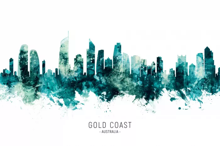 Tompsett, Michael: Skyline della Gold Coast Australia