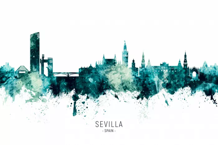 Tompsett, Michael: Skyline di Siviglia, Spagna