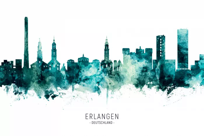 Tompsett, Michael: Skyline de Erlangen, Alemania