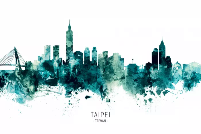 Tompsett, Michael: Taipei Taiwan Skyline