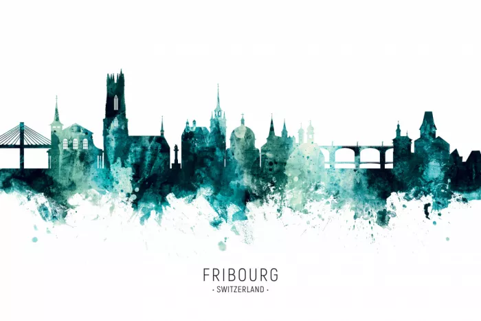 Tompsett, Michael: Skyline di Friburgo Svizzera