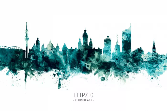 Tompsett, Michael: Skyline de Leipzig Alemania
