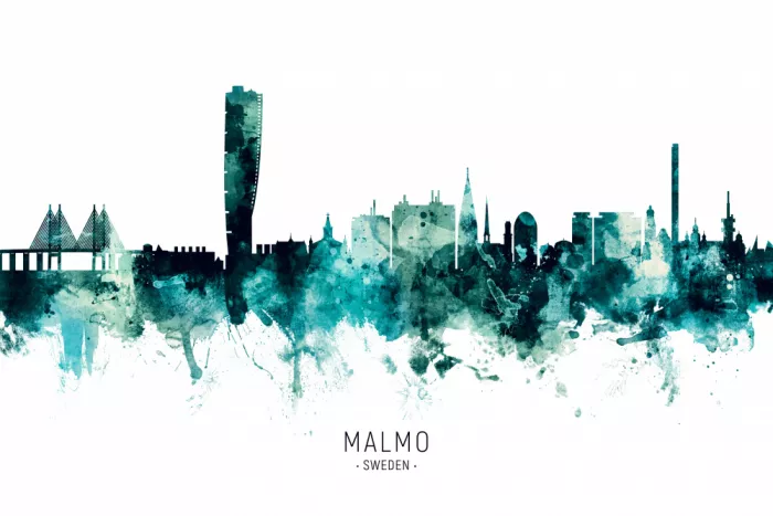 Tompsett, Michael: Skyline di Malmö Svezia