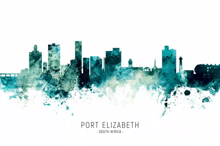 Tompsett, Michael: Port Elizabeth Afrique du Sud Skyline