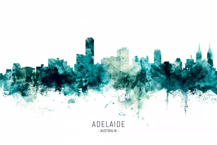 Tompsett, Michael: Skyline di Adelaide Australia