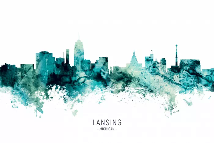 Tompsett, Michael: Skyline di Lansing, Michigan