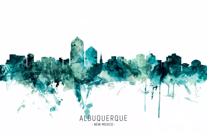 Tompsett, Michael: Skyline di Albuquerque, New Mexico