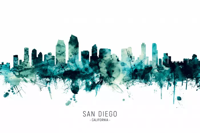 Tompsett, Michael: Skyline di San Diego California