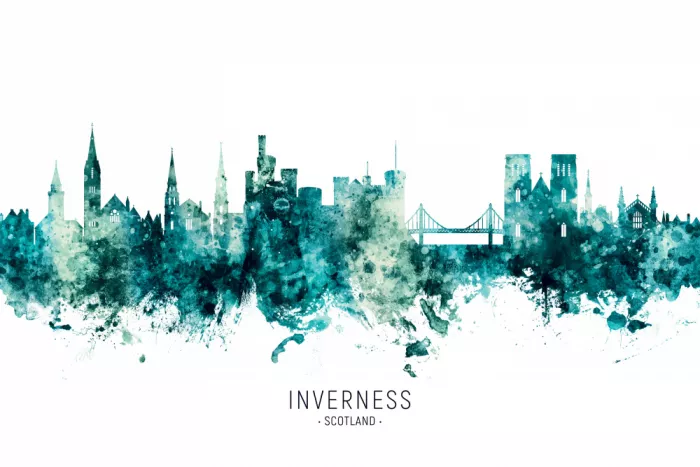 Tompsett, Michael: Skyline di Inverness Scozia