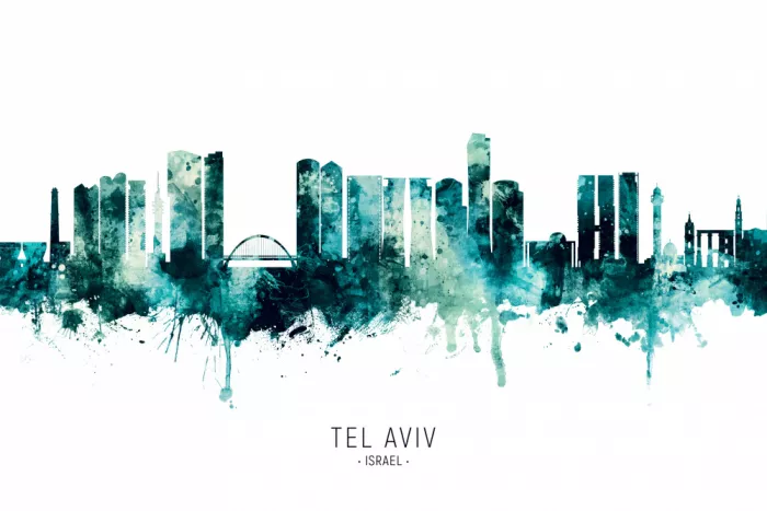 Tompsett, Michael: Skyline di Tel Aviv Israele
