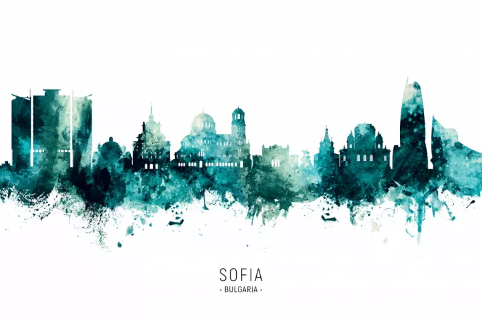 Tompsett, Michael: Skyline di Sofia Bulgaria