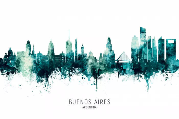 Tompsett, Michael: Skyline Buenos Aires Argentina