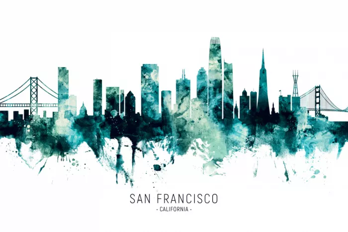 Tompsett, Michael: Skyline de San Francisco, California