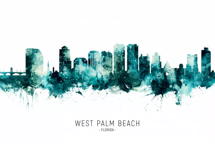 Tompsett, Michael: Skyline di West Palm Beach Florida
