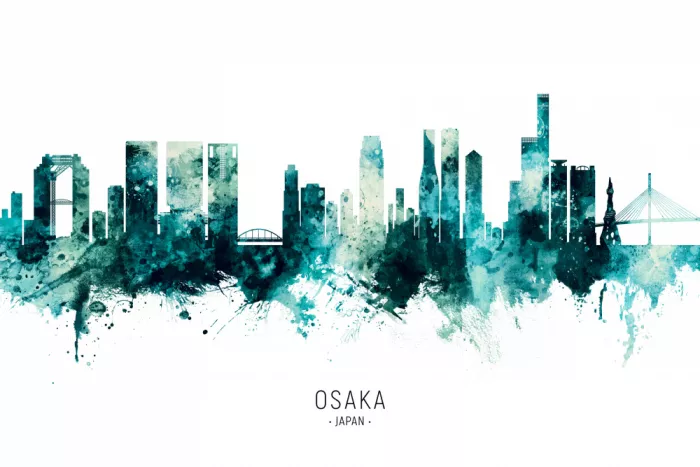 Tompsett, Michael: Skyline di Osaka Giappone