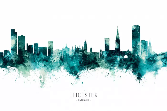 Tompsett, Michael: Skyline de Leicester, Inglaterra