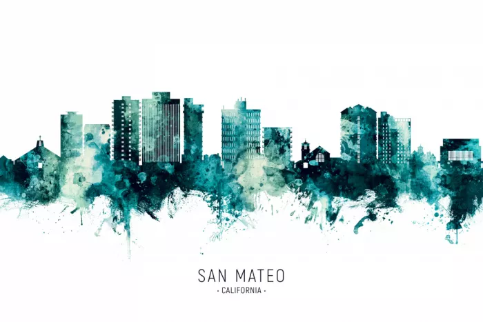 Tompsett, Michael: Skyline di San Mateo, California