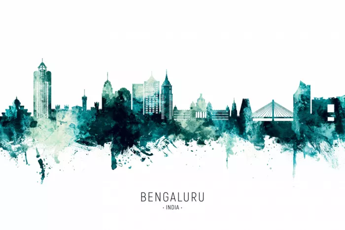 Tompsett, Michael: Skyline de Bengaluru, India