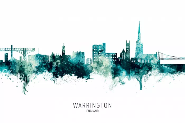 Tompsett, Michael: Skyline di Warrington, Inghilterra