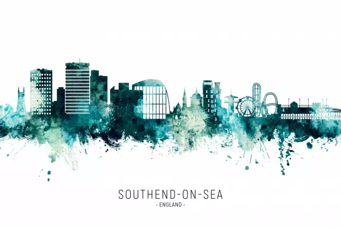 Tompsett, Michael: Skyline di Southend-on-Sea, Inghilterra