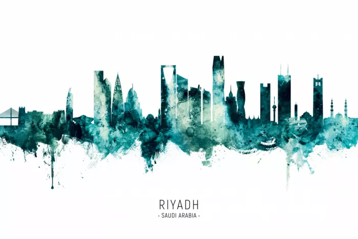 Tompsett, Michael: Skyline di Riyadh, Arabia Saudita