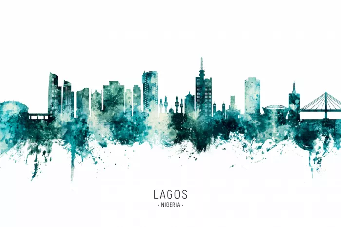Tompsett, Michael: Skyline di Lagos, Nigeria