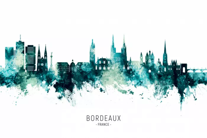 Tompsett, Michael: Skyline di Bordeaux Francia