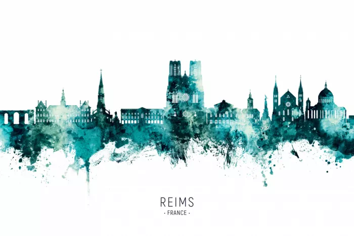 Tompsett, Michael: Skyline di Reims Francia