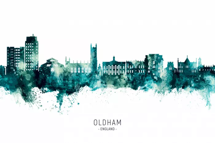 Tompsett, Michael: Skyline de Oldham Inglaterra