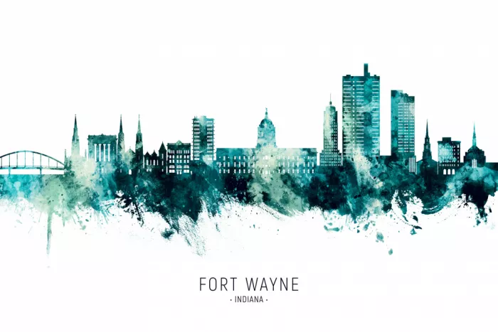 Tompsett, Michael: Fort Wayne Indiana Skyline