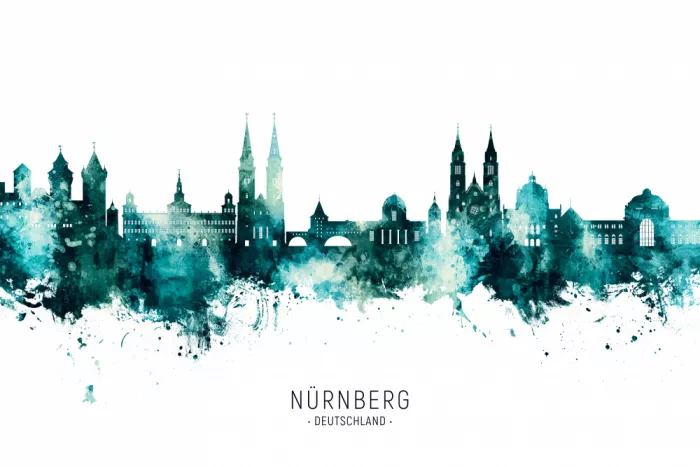 Tompsett, Michael: Skyline de Núremberg Alemania