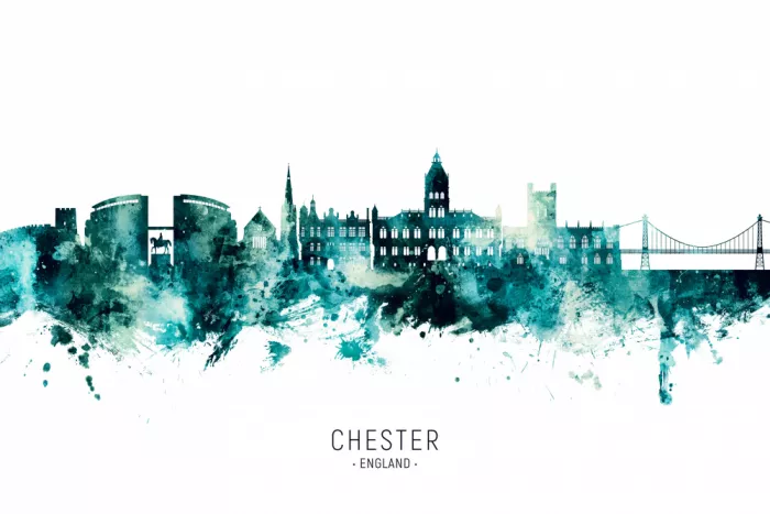 Tompsett, Michael: Silhouette de Chester, Angleterre