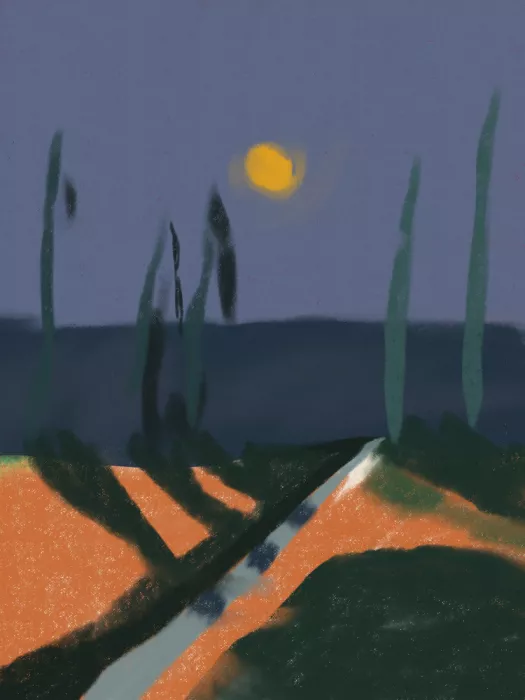 Dean, Little: Mondbeglänzte Landschaft
