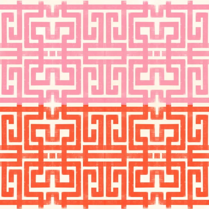 Gallagher, Kristian: Rosa-rotes Greco-Labyrinth