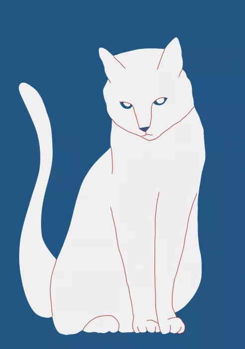 Bursic, Sharyn: Weiße und blaue Katze