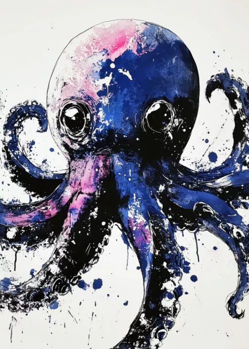 Jaszke, Justyna: Blauer Oktopus Meereslebewesen