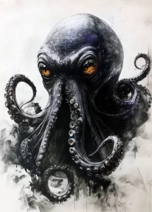 Jaszke, Justyna: Black Octopus sea life