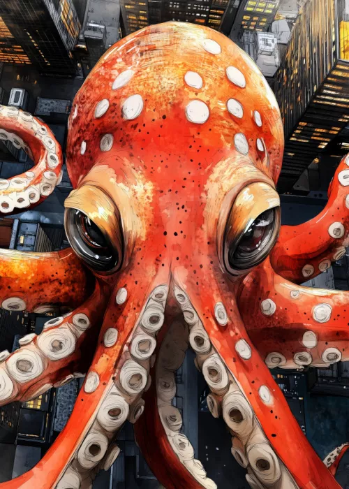 Jaszke, Justyna: Red Octopus sea life