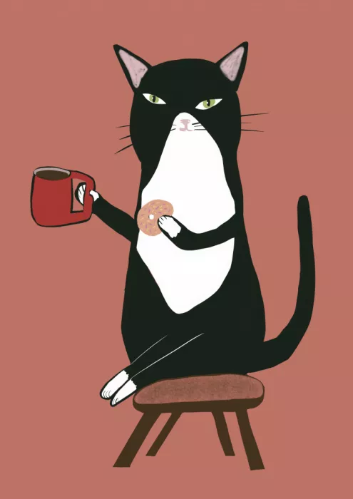 Bursic, Sharyn: Gatto caffè