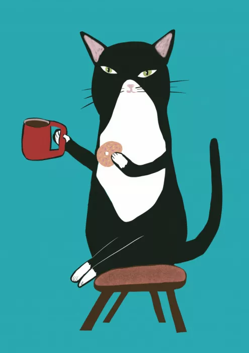 Bursic, Sharyn: Gatto caffè