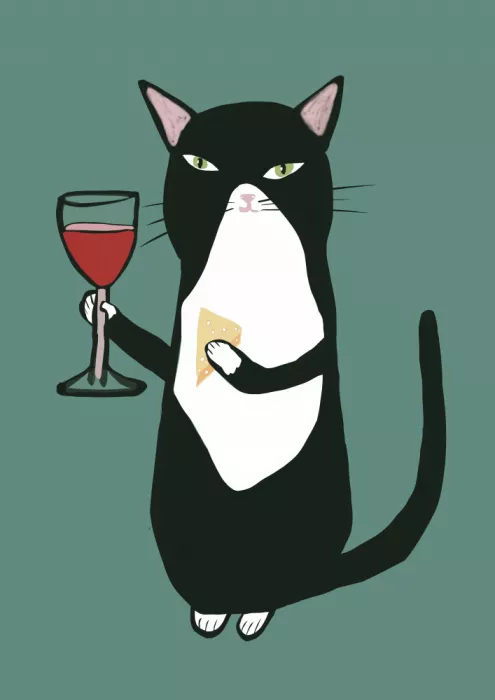 Bursic, Sharyn: Katze mit Wein
