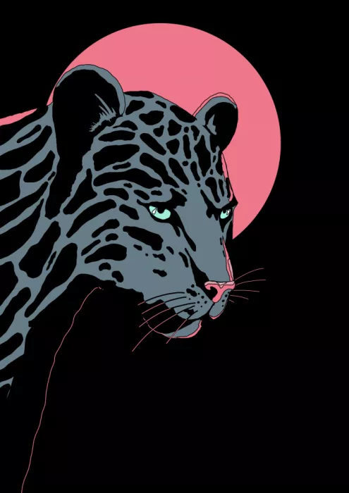 Nicholas: Leopardo bajo la luna