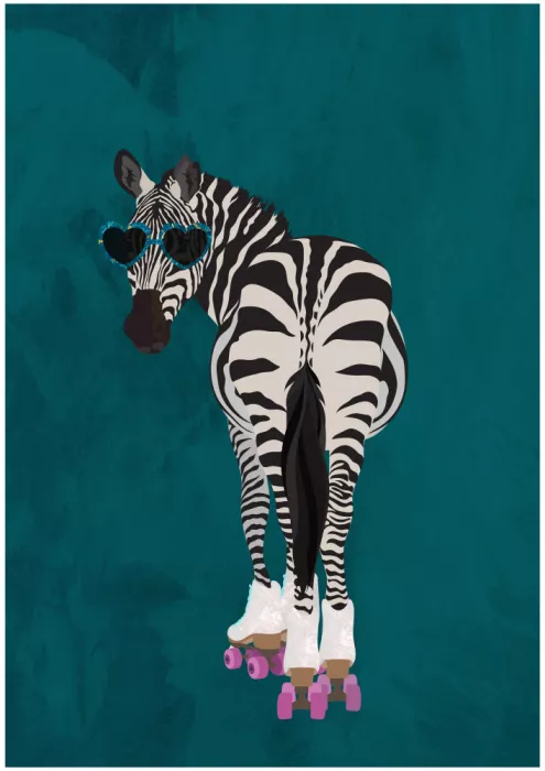Manovski, Sarah: Bruslařská zebra tyrkysová
