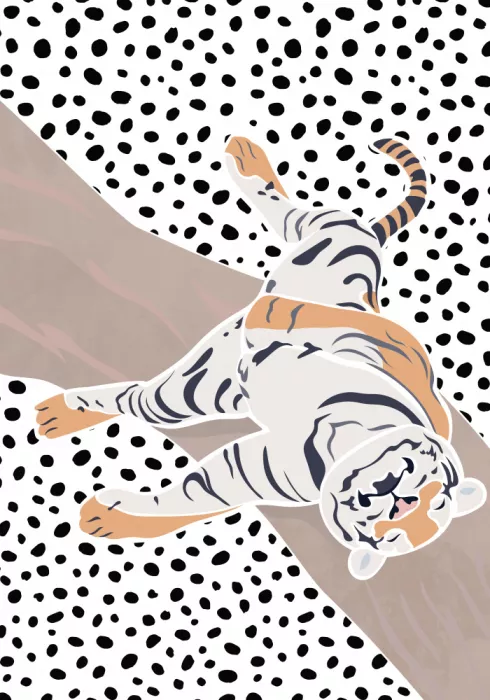 Manovski, Sarah: Tiger Sleeping polkadots