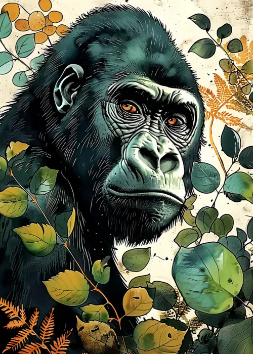 Jaszke, Justyna: Gorilla 2 animal art