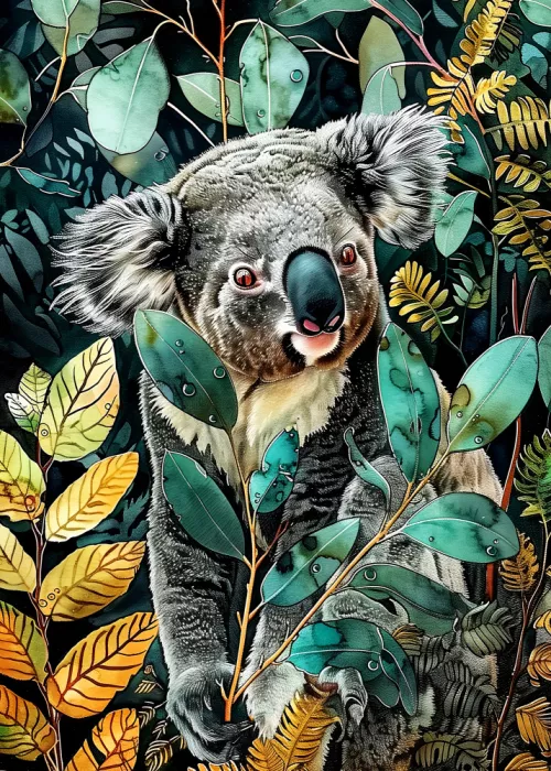 Jaszke, Justyna: Koala 4 animal art