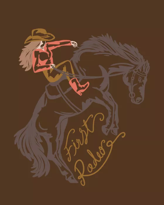 Jariwala, Nikita: Cowgirl Riding A Rearing Horse