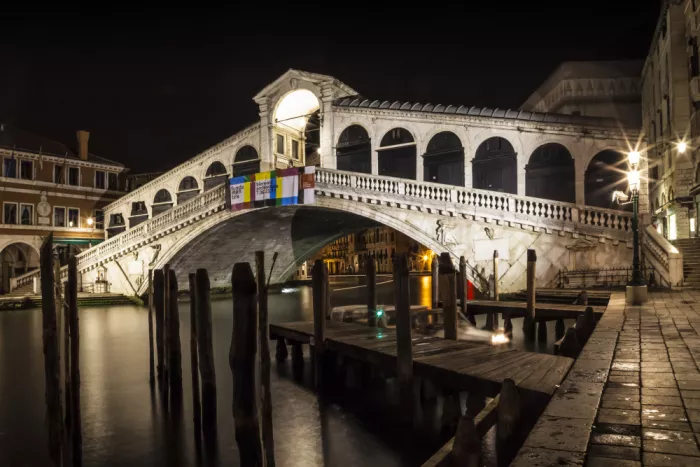 Viola, Melanie: Il Ponte di Rialto a Venezia di Notte